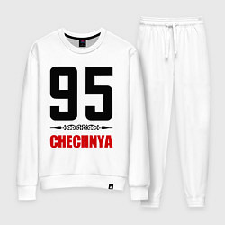 Костюм хлопковый женский 95 Chechnya, цвет: белый