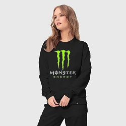 Костюм хлопковый женский MONSTER ENERGY, цвет: черный — фото 2