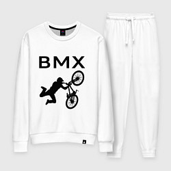 Костюм хлопковый женский Велоспорт BMX Z, цвет: белый