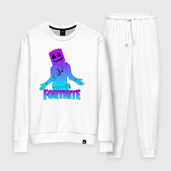 Костюм хлопковый женский FORTNITE x MARSHMELLO, цвет: белый