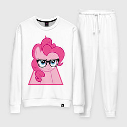 Костюм хлопковый женский Pinky Pie hipster, цвет: белый