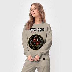Костюм хлопковый женский S I R S Watch Dogs Legion, цвет: миндальный — фото 2