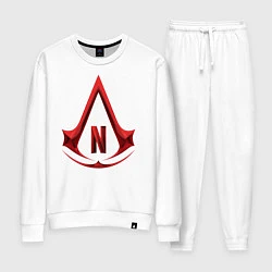 Костюм хлопковый женский Assassins Creed Netflix, цвет: белый