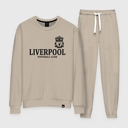 Костюм хлопковый женский Liverpool FC, цвет: миндальный