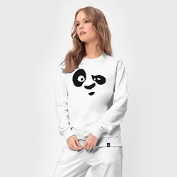 Костюм хлопковый женский Панда, цвет: белый — фото 2
