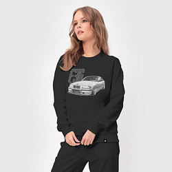 Костюм хлопковый женский BMW E36, цвет: черный — фото 2