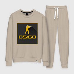 Костюм хлопковый женский CS GO Z, цвет: миндальный
