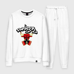 Костюм хлопковый женский Danger Chicago Bulls, цвет: белый