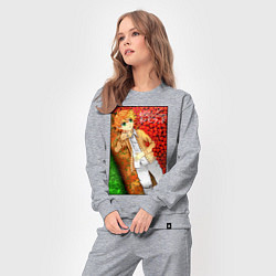 Костюм хлопковый женский Emma The Promised Neverland Z, цвет: меланж — фото 2