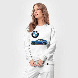 Костюм хлопковый женский BMW X6, цвет: белый — фото 2