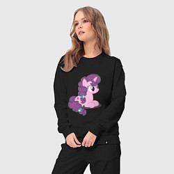 Костюм хлопковый женский Pony Pink Mammal Purple - Litt, цвет: черный — фото 2