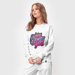 Костюм хлопковый женский Will power of girl, цвет: белый — фото 2