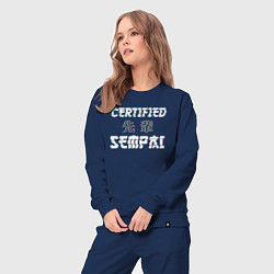 Костюм хлопковый женский Certified sempai, цвет: тёмно-синий — фото 2