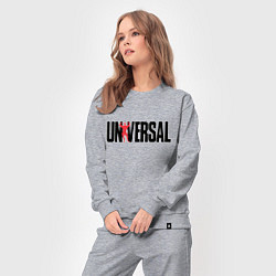 Костюм хлопковый женский ANIMAL UNIVERSAL ЭНИМАЛ, цвет: меланж — фото 2