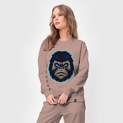 Костюм хлопковый женский Gorilla, цвет: пыльно-розовый — фото 2