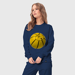 Костюм хлопковый женский Wu-Tang Basketball, цвет: тёмно-синий — фото 2