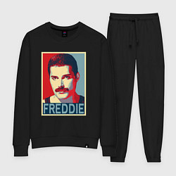 Костюм хлопковый женский Freddie, цвет: черный