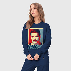 Костюм хлопковый женский Freddie, цвет: тёмно-синий — фото 2