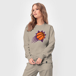 Костюм хлопковый женский Suns Basket, цвет: миндальный — фото 2