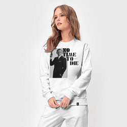 Костюм хлопковый женский Не время умирать No Time To D, цвет: белый — фото 2