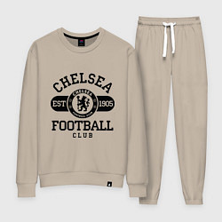 Костюм хлопковый женский Chelsea Football Club, цвет: миндальный