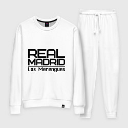 Костюм хлопковый женский Real Madrid: Los Merengues, цвет: белый