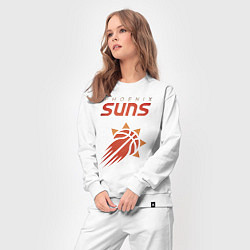 Костюм хлопковый женский Phoenix Suns, цвет: белый — фото 2