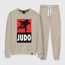 Костюм хлопковый женский Judo, цвет: миндальный