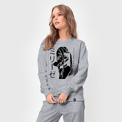 Костюм хлопковый женский Владилена Миризе, цвет: меланж — фото 2