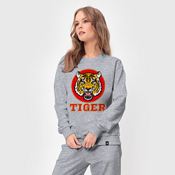 Костюм хлопковый женский Tiger Japan, цвет: меланж — фото 2