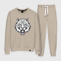 Костюм хлопковый женский White Tiger, цвет: миндальный