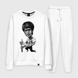 Костюм хлопковый женский Bruce Lee, цвет: белый