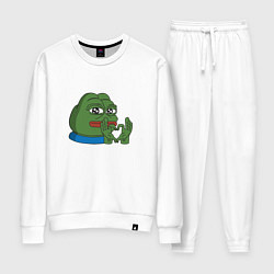 Костюм хлопковый женский Pepe love пепе лов, цвет: белый