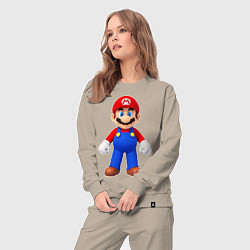 Костюм хлопковый женский Mario, цвет: миндальный — фото 2