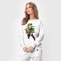 Костюм хлопковый женский Zelda1, цвет: белый — фото 2