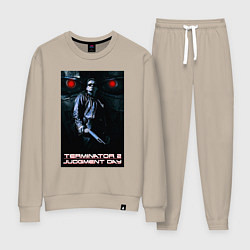 Костюм хлопковый женский Terminator JD, цвет: миндальный