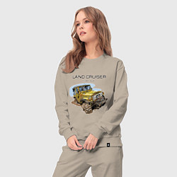 Костюм хлопковый женский Toyota Land Cruiser FJ 40 4X4, цвет: миндальный — фото 2