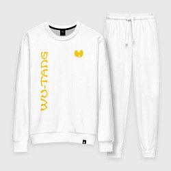 Костюм хлопковый женский WU TANG CLAN LOGO YELLOW, цвет: белый