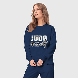 Костюм хлопковый женский Style Judo, цвет: тёмно-синий — фото 2
