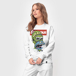 Костюм хлопковый женский Simpsons fashion fantasy 2022, цвет: белый — фото 2