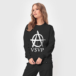 Костюм хлопковый женский Anarhy of ASAP, цвет: черный — фото 2
