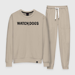 Костюм хлопковый женский Watch Dogs, цвет: миндальный