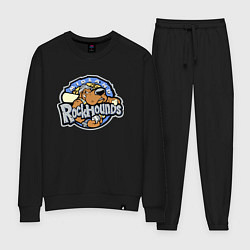 Костюм хлопковый женский Midland Rockhounds - baseball team, цвет: черный