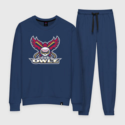 Костюм хлопковый женский Orem Owlz - baseball team, цвет: тёмно-синий