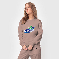 Костюм хлопковый женский Nestea Настя, цвет: пыльно-розовый — фото 2