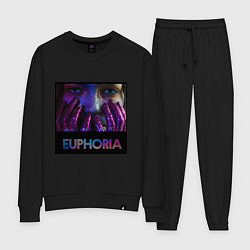 Костюм хлопковый женский Сериал Euphoria - Зендея, цвет: черный