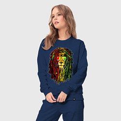 Костюм хлопковый женский Jam lioN, цвет: тёмно-синий — фото 2