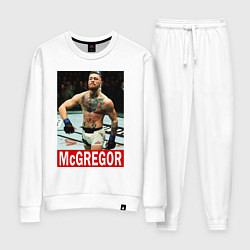 Костюм хлопковый женский Конор МакГрегор McGregor, цвет: белый