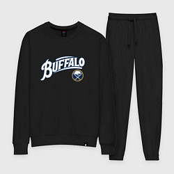 Костюм хлопковый женский Баффало Сейберз , Buffalo Sabres, цвет: черный