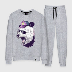 Костюм хлопковый женский Cool panda!, цвет: меланж
